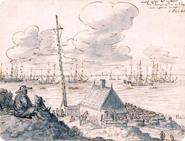 Wachthuisje te Dishoek omstreeks 1674